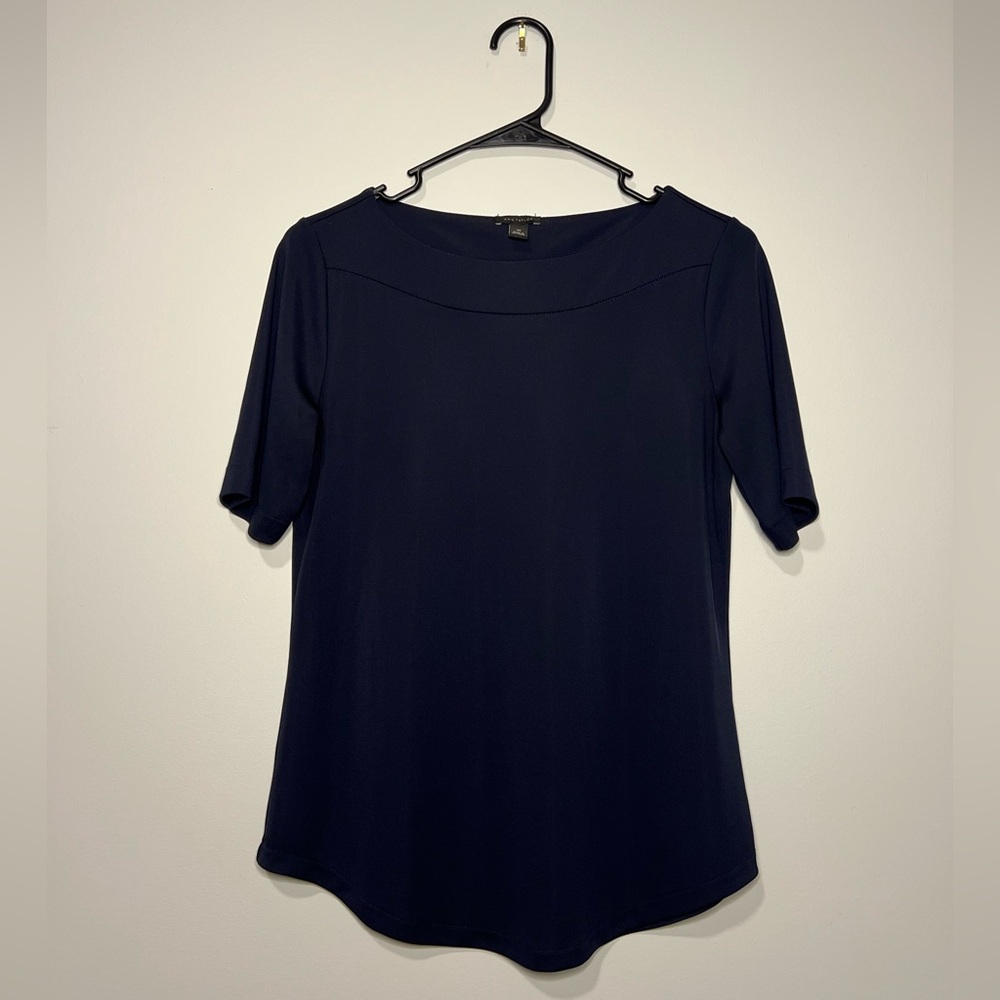 Ann Taylor Navy Blue Top